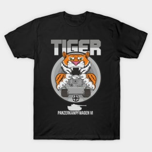 Tiger and German heavy tank Pz-VI " Tiger" T-Shirt